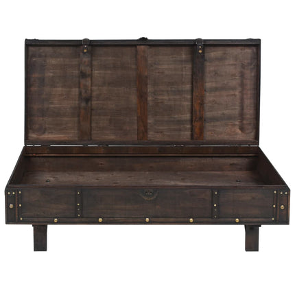 Table Basse Contreplaqué Style Vintage 120X55X35 Cm