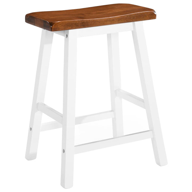 Tabourets De Bar Lot De 2 Bois Massif