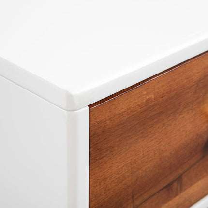 Table Basse Bois D'acacia Massif 90X50X40 Cm
