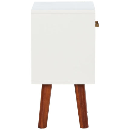 Table De Chevet Bois D'acacia Massif 40X30X57 Cm