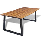 Table À Manger Bois D'acacia Massif 200X90 Cm