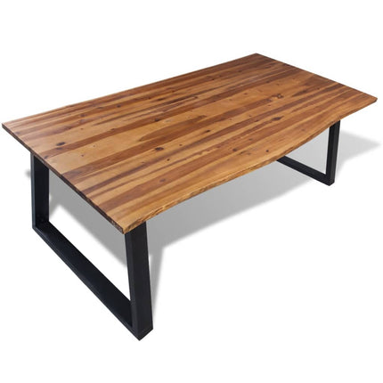 Table À Manger Bois D'acacia Massif 200X90 Cm