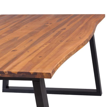 Table À Manger Bois D'acacia Massif 200X90 Cm