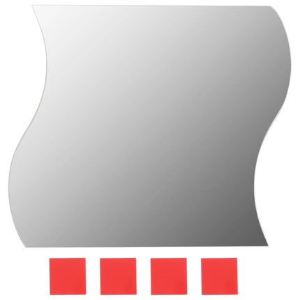 Miroir Mural 8 Pcs 20 X 20 Cm Ondulé Verre