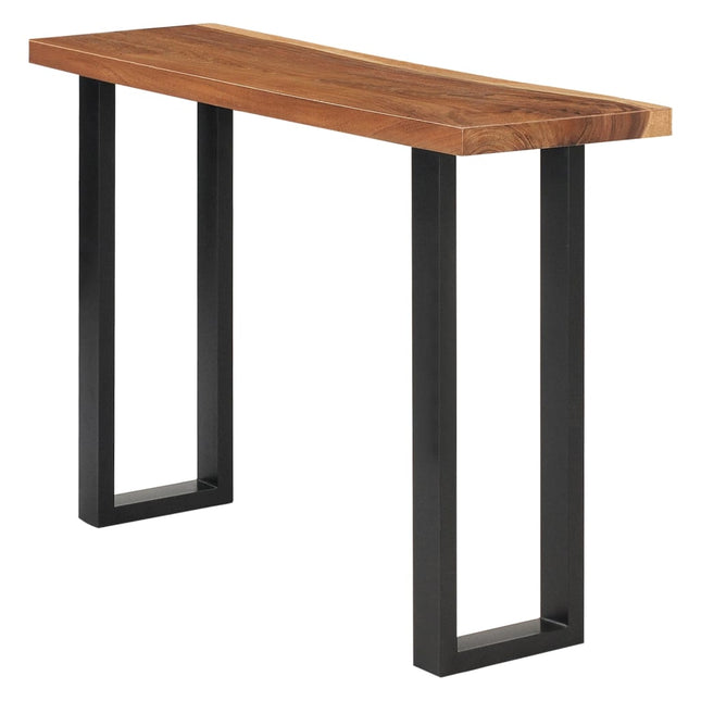 Table Console Bois D'arbre À Pluie Massif 110X35X75 Cm