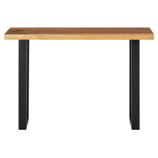 Table Console Bois D'arbre À Pluie Massif 110X35X75 Cm