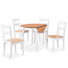 Ensemble De Salle À Manger 3 Pcs Mdf Et Hévéa Blanc