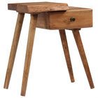 Table De Chevet Bois D'acacia Massif 45 X 32 X 55 Cm