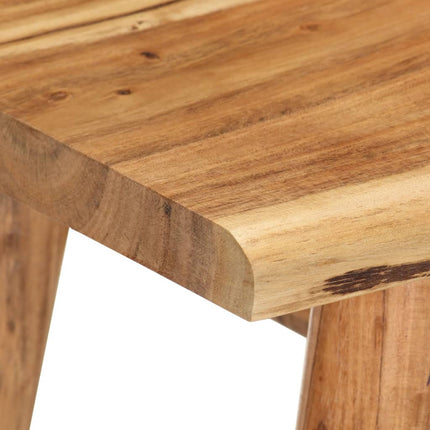 Table De Chevet Bois D'acacia Massif 45 X 32 X 55 Cm