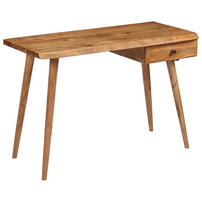 Table À Écrire Bois D'acacia Massif 110 X 50 X 76 Cm