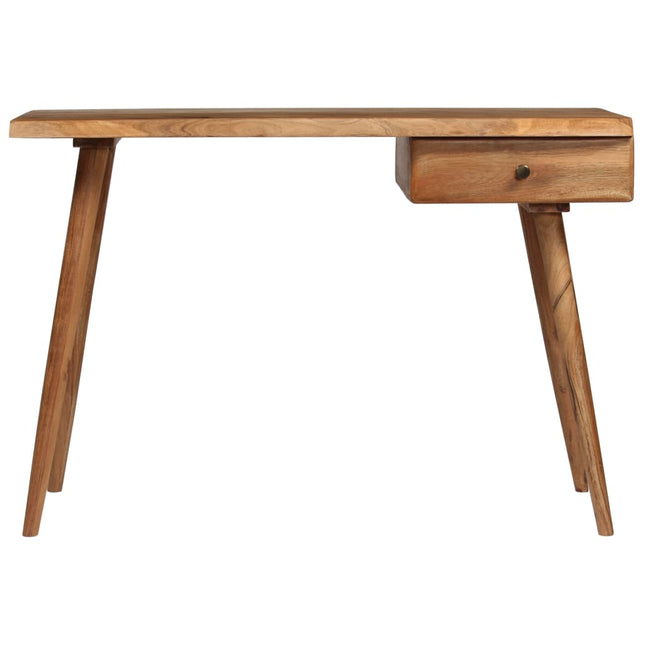 Table À Écrire Bois D'acacia Massif 110 X 50 X 76 Cm