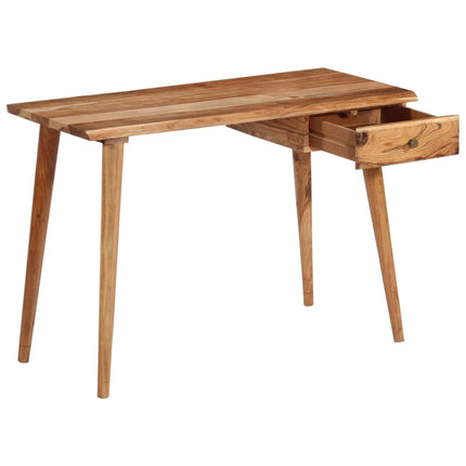 Table À Écrire Bois D'acacia Massif 110 X 50 X 76 Cm