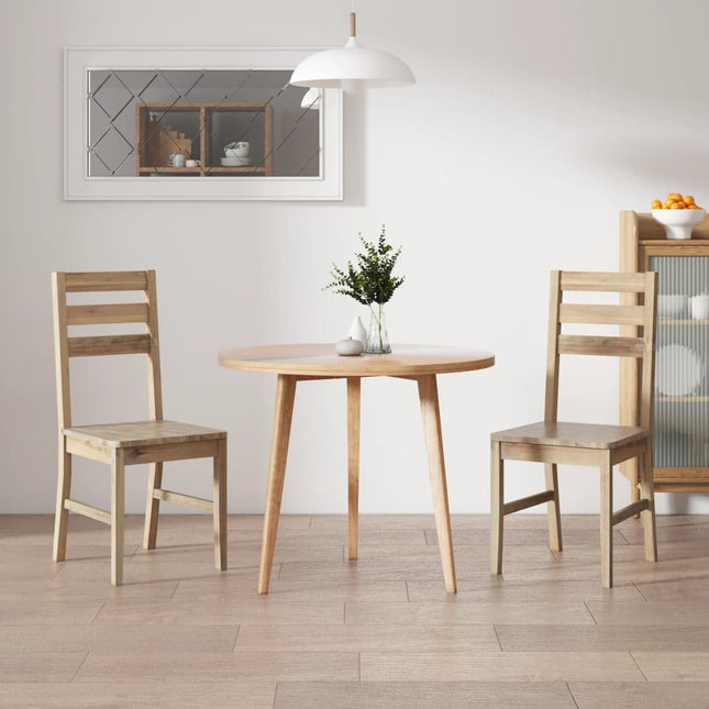 Chaises À Manger Lot De 2 Bois D'acacia Solide