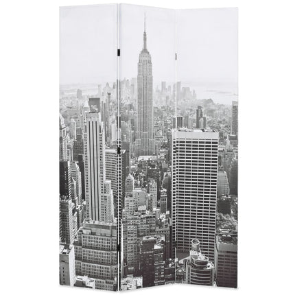 Cloison De Séparation Pliable New York Noir Et Blanc