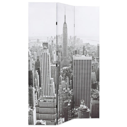 Cloison De Séparation Pliable New York Noir Et Blanc