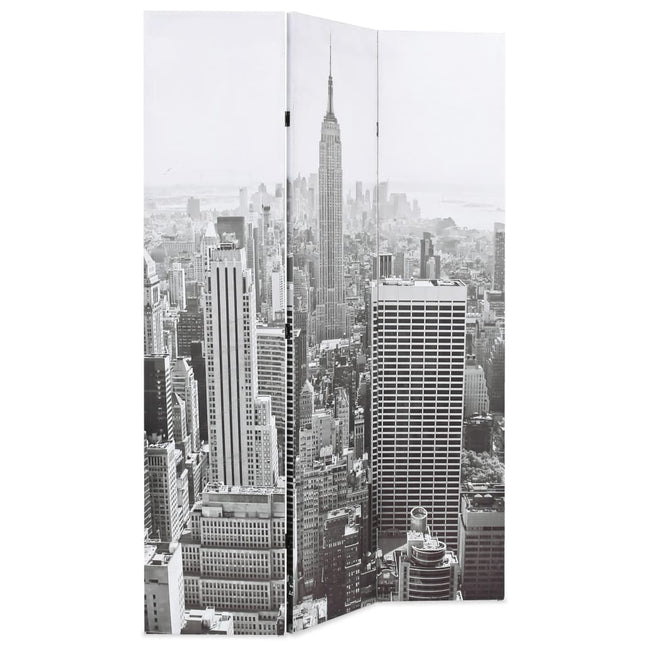 Cloison De Séparation Pliable New York Noir Et Blanc