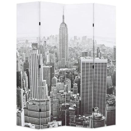 Cloison De Séparation Pliable New York Noir Et Blanc