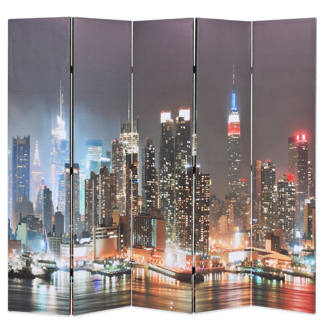 Cloison De Séparation Pliable New York La Nuit