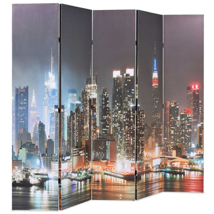 Cloison De Séparation Pliable New York La Nuit
