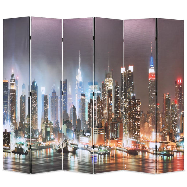 Cloison De Séparation Pliable New York La Nuit