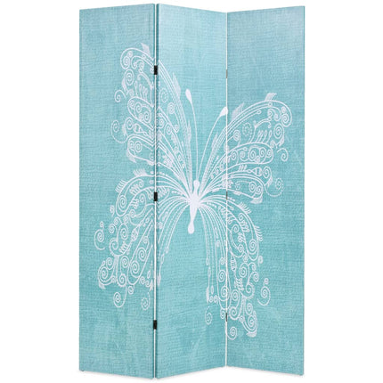 Cloison De Séparation Pliable Papillon Bleu