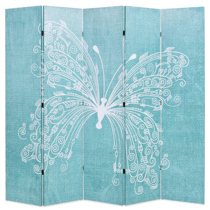 Cloison De Séparation Pliable Papillon Bleu