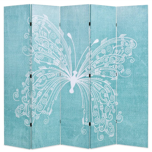 Cloison De Séparation Pliable Papillon Bleu