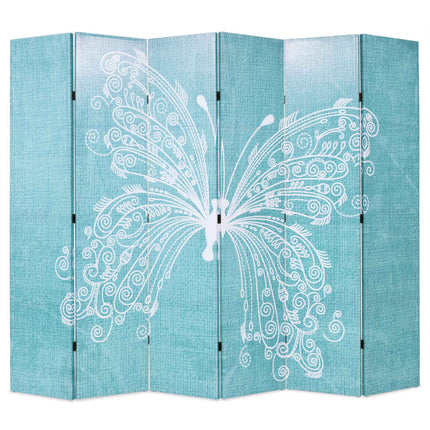 Cloison De Séparation Pliable Papillon Bleu