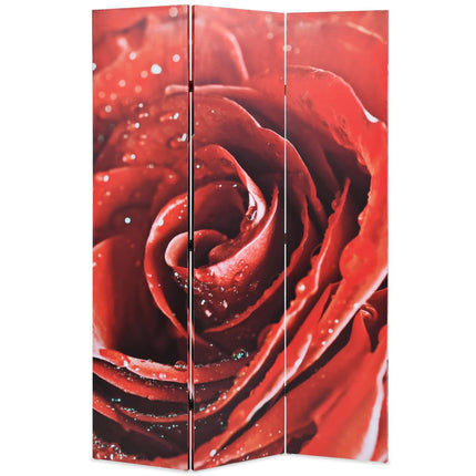 Cloison De Séparation Pliable Rose Rouge