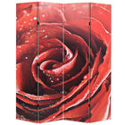Cloison De Séparation Pliable Rose Rouge