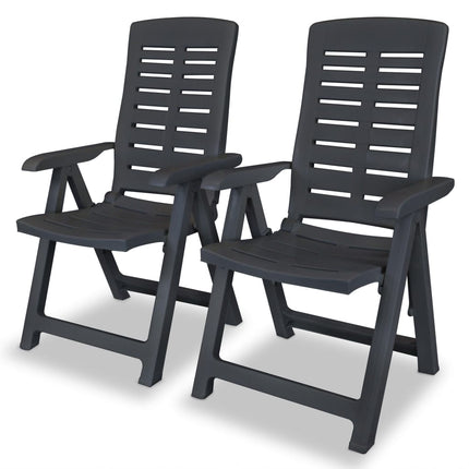 Chaises Inclinables De Jardin Lot De 4 Plastique