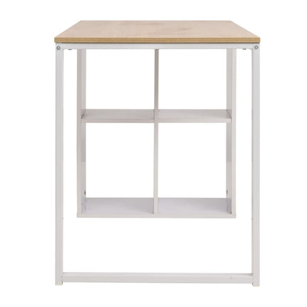 Table D'écriture 120X60X75 Cm Chêne Et Blanc