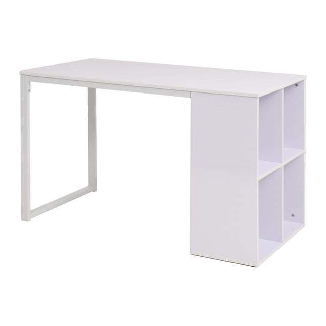 Table D'écriture 120X60X75 Cm Chêne Et Blanc