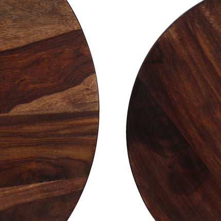 Ensemble De Table Basse 2 Pcs Bois Massif 60X35 Cm