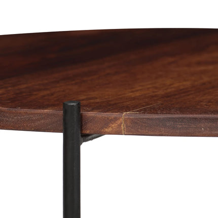 Ensemble De Table Basse 2 Pcs Bois Massif 60X35 Cm