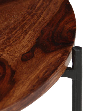 Ensemble De Table Basse 2 Pcs Bois Massif 60X35 Cm