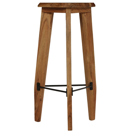 Tabourets De Bar Lot De 2 Bois D'acacia Massif