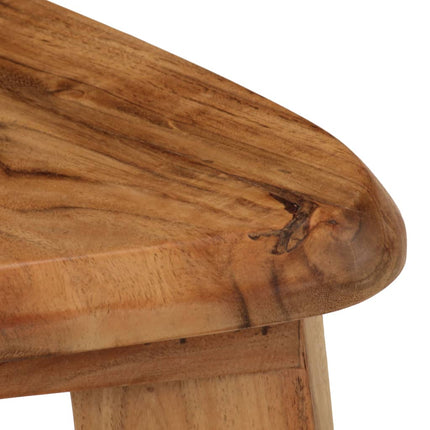 Tabourets De Bar Lot De 2 Bois D'acacia Massif