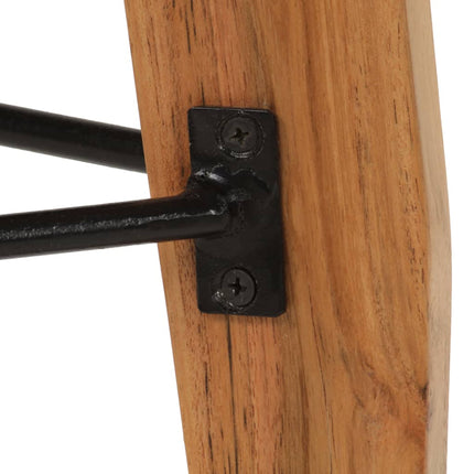Tabourets De Bar Lot De 2 Bois D'acacia Massif