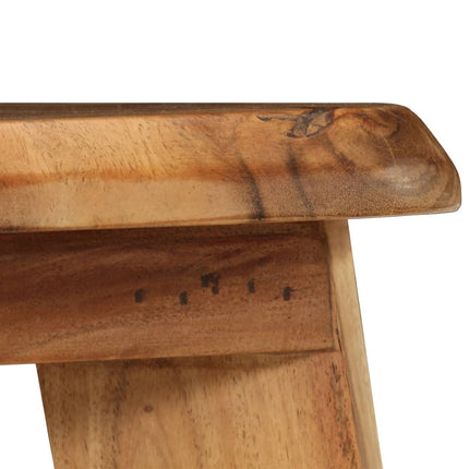 Tabourets De Bar Lot De 2 Bois D'acacia Massif