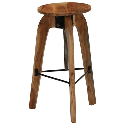 Chaises De Bar Lot De 2 Bois D'acacia Solide