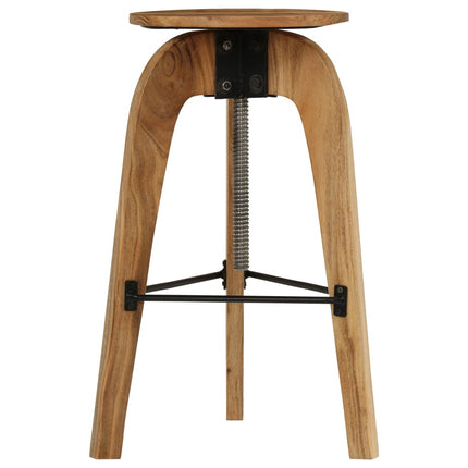 Chaises De Bar Lot De 2 Bois D'acacia Solide