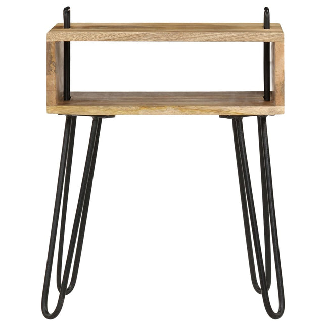 Table De Chevet Bois De Manguier Massif 40X34X47 Cm