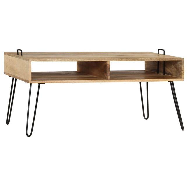 Table Basse Bois De Manguier Massif 100X60X45 Cm