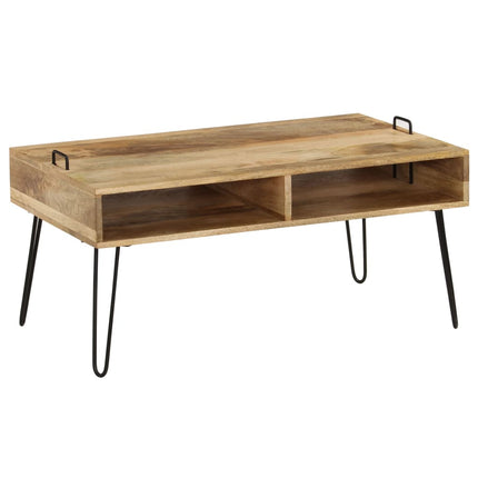Table Basse Bois De Manguier Massif 100X60X45 Cm