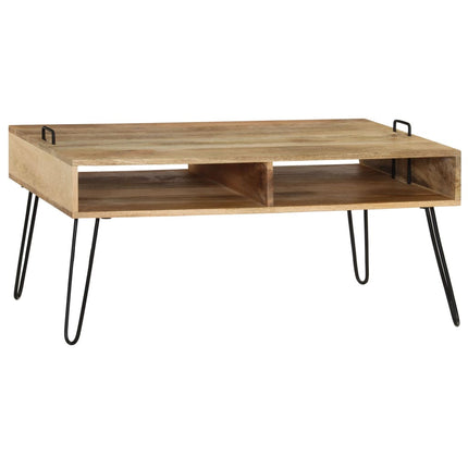 Table Basse Bois De Manguier Massif 100X60X45 Cm