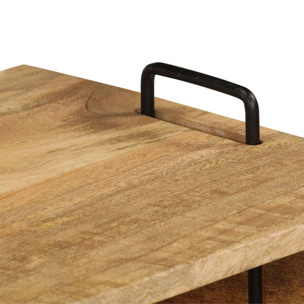 Table Basse Bois De Manguier Massif 100X60X45 Cm