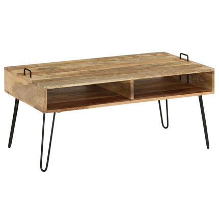 Table Basse Bois De Manguier Massif 100X60X45 Cm