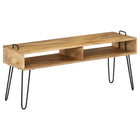 Meuble Tv Bois De Manguier Massif 110 X 35 X 45 Cm