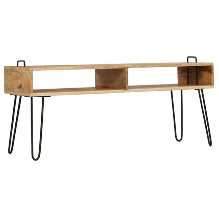 Meuble Tv Bois De Manguier Massif 110 X 35 X 45 Cm